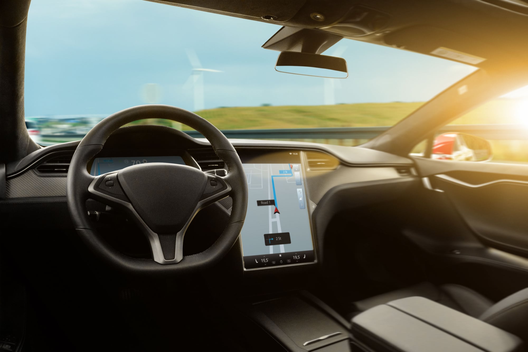 Bilde av Tesla interiør